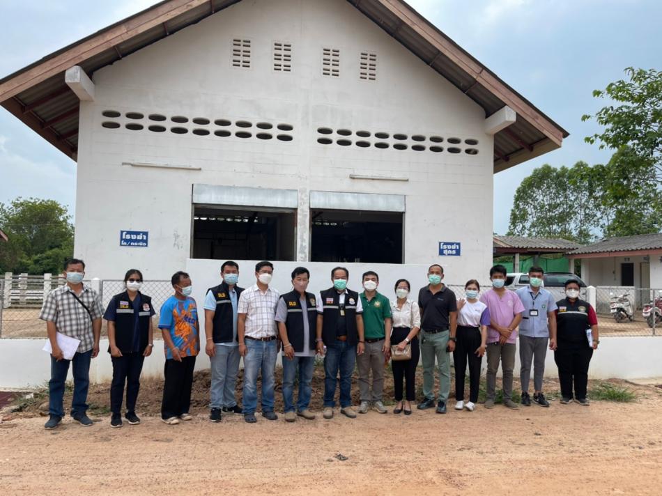 กองสาธารณสุขและสิ่งแวดล้อม เทศบาลตำบลบึงโขงหลง รับการประเมินต่อใบอนุญาตกิจการโรงฆ่าสัตว์เทศบาลตำบลบึงโขงหลง จากคณะกรรมการประเมินเพื่อขอใบอนุญาต เปิดกิจการโรงฆ่าสัตว์จังหวัดบึงกาฬ